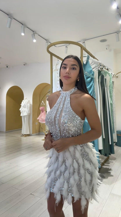 Ersilia - Abito Scintille Luminoso Donna Elegante
