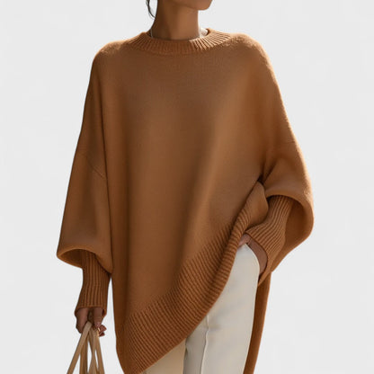 Gemma – Poncho Oversize Dallo Stile Essenziale