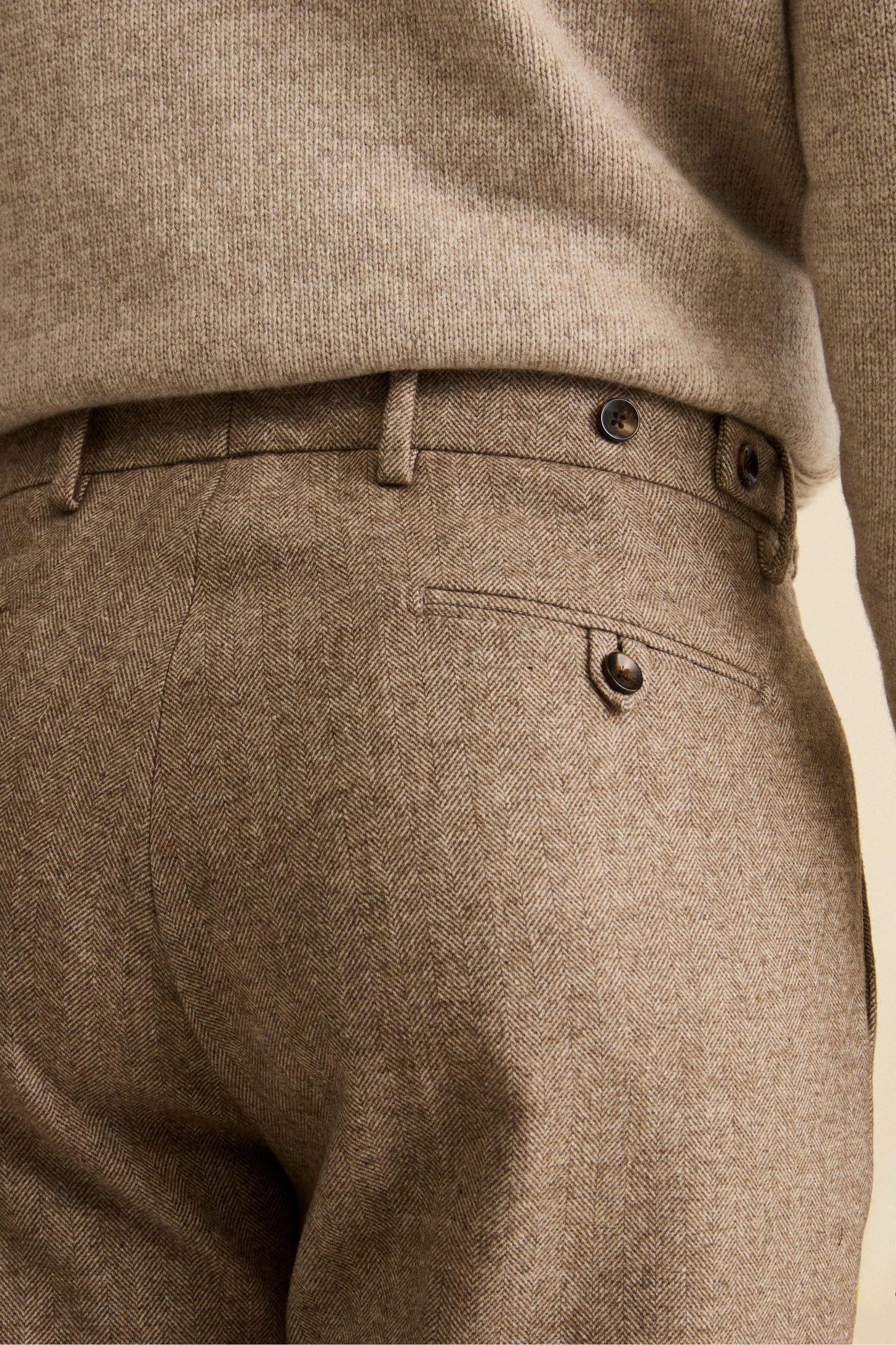 Raimondo - Pantalone Straight Elegante con Risvolto Uomo