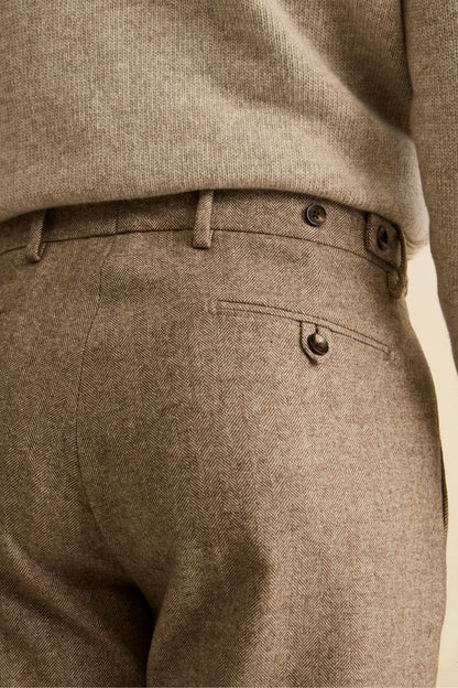 Raimondo - Pantalone Straight Elegante con Risvolto Uomo