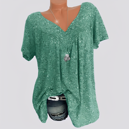 Claudia – Blusa Ampia Con Motivo Floreale Ed Elegante