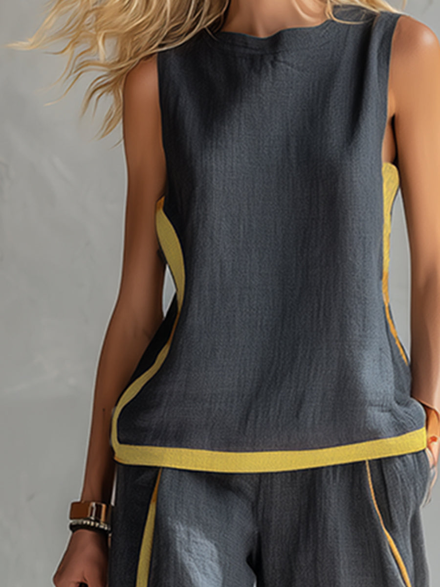 Morena – Coordinato Con Top E Pantaloni Dalla Linea Fluida