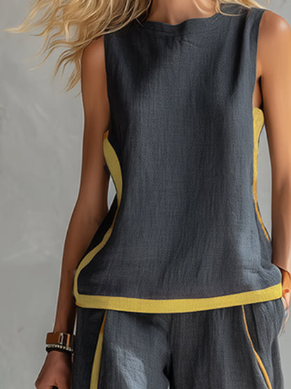 Morena – Coordinato Con Top E Pantaloni Dalla Linea Fluida