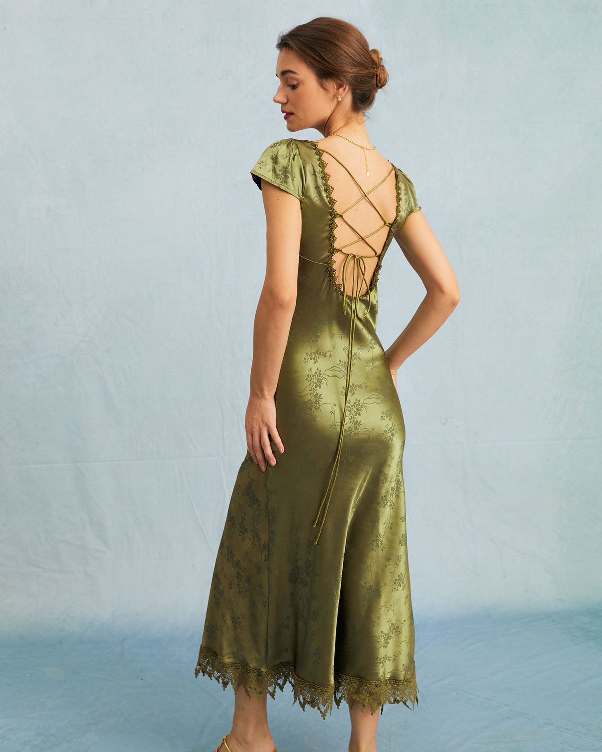 Erminia - Abito Midi Donna Elegante Raffinato