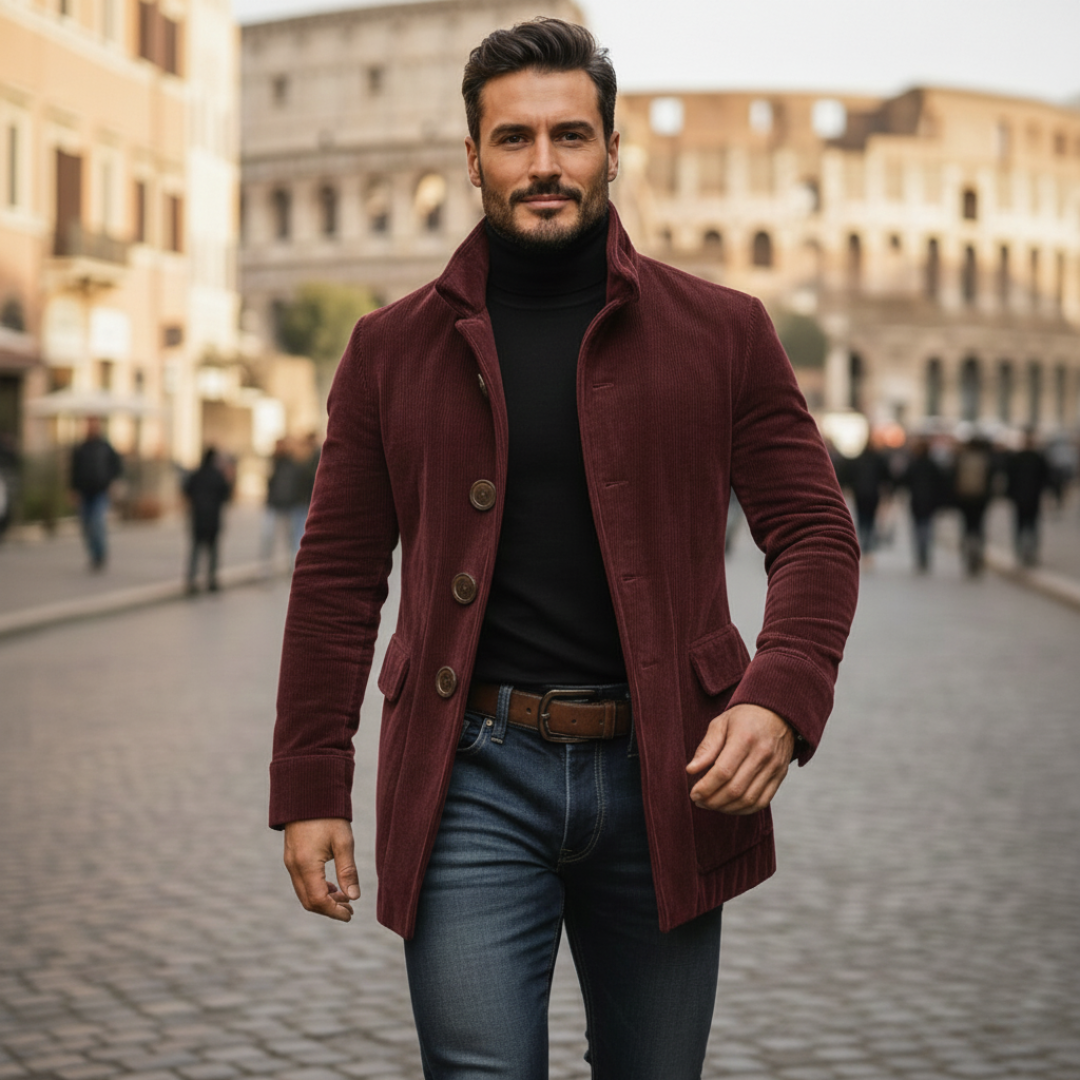 Remigio - Giacca Uomo Elegante Stile Retrò Moderno