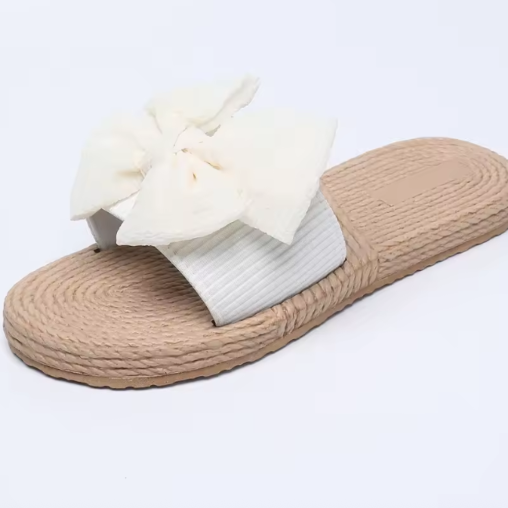 Silvia – Sandali Slide Da Donna Con Fiocco Decorativo Elegante