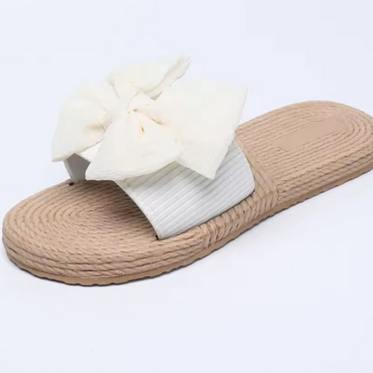 Silvia – Sandali Slide Da Donna Con Fiocco Decorativo Elegante