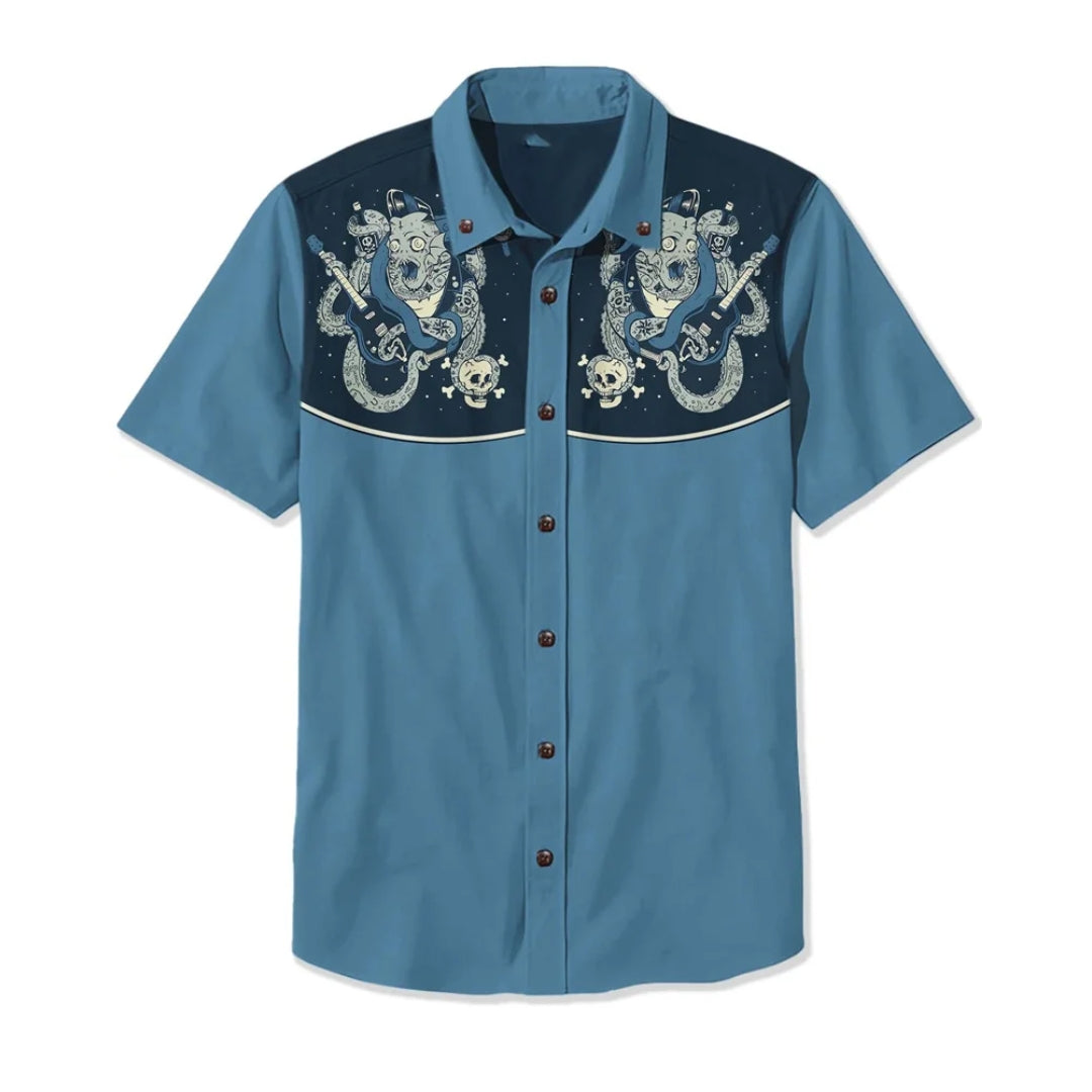 Ignazio - Camicia Uomo Western Elegante Moderna