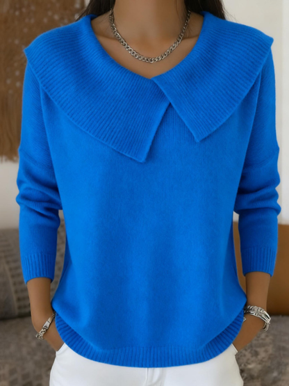 Ternizia - Maglia Donna Calda Colletto Morbido Chic