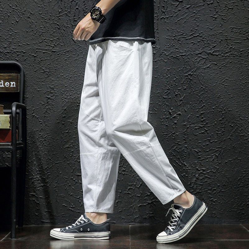 Rocco - Pantaloni Cropped Uomo Estivi Freschi Naturali Leggeri