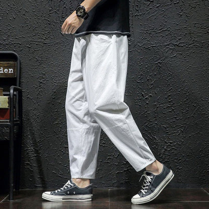 Rocco - Pantaloni Cropped Uomo Estivi Freschi Naturali Leggeri