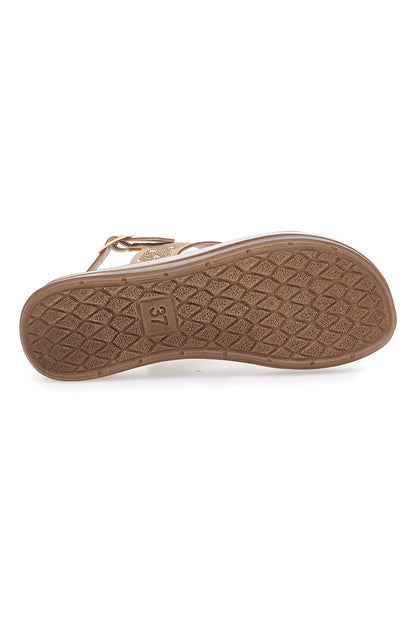 Diana - Sandali Beige Plantare Soft Donna Comfort Moderni