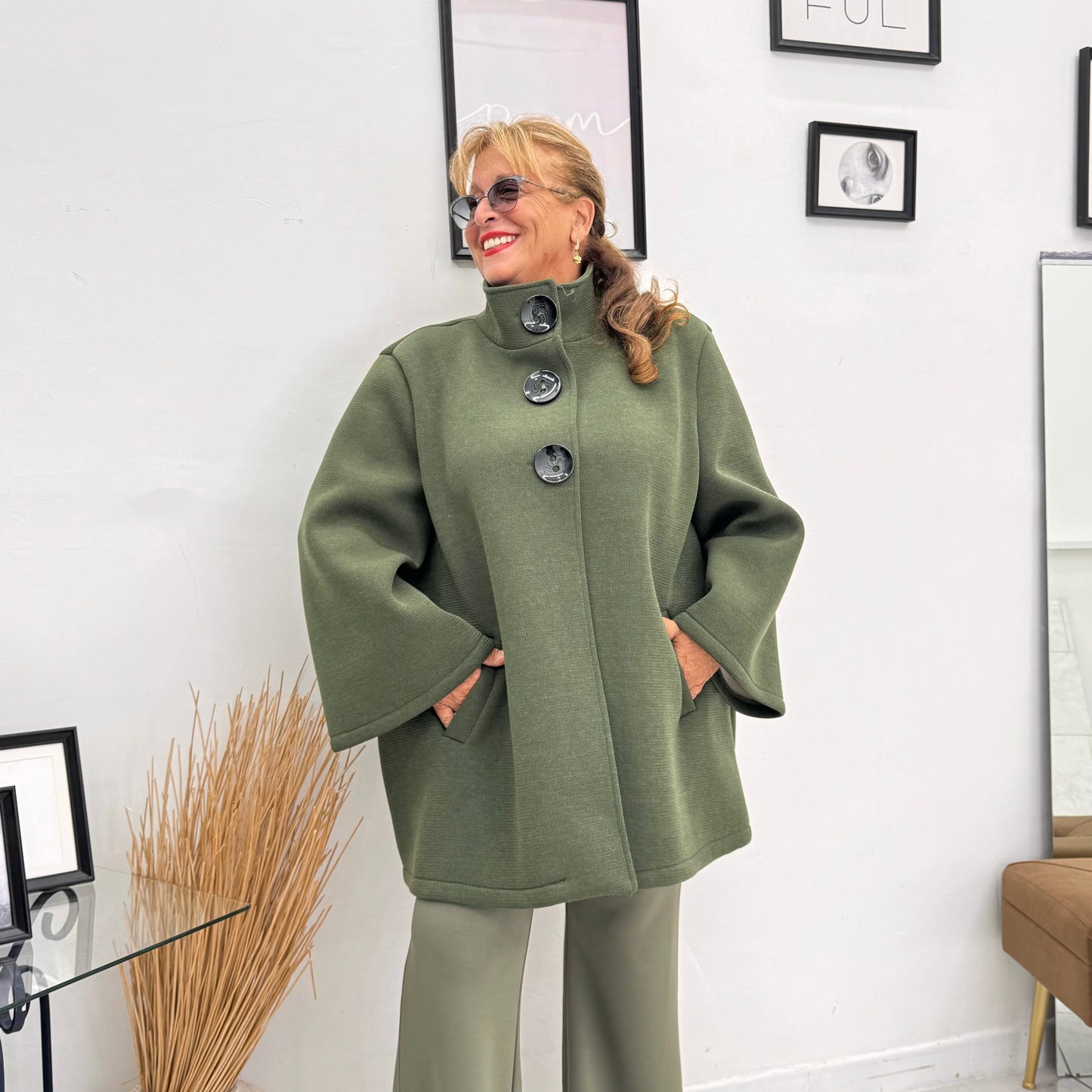 Tesandra - Giacca Donna Elegante con Bottoni Moderna