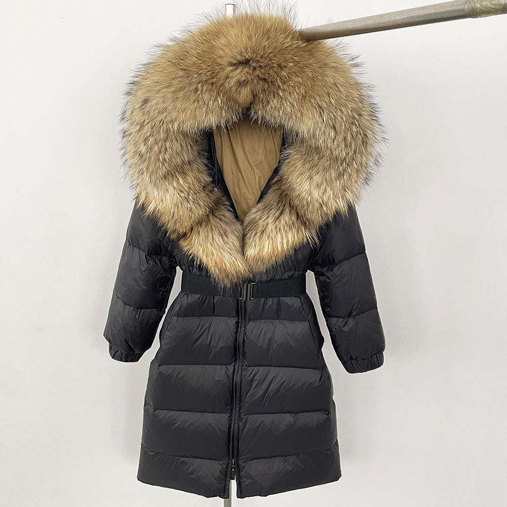 Fabiana - Cappotto Invernale Donna Lungo con Cappuccio