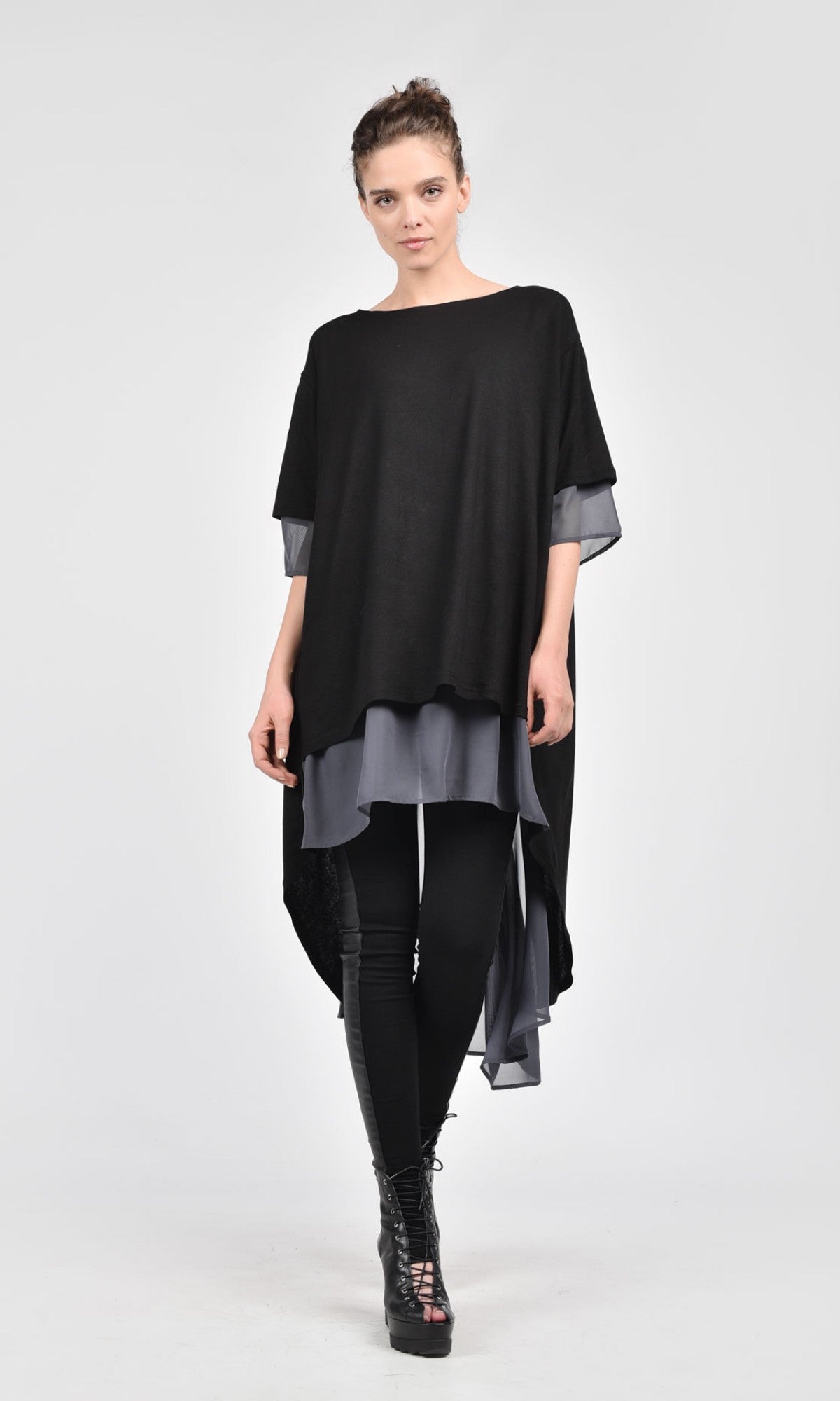 Quinoria - Camicia Ampia Donna Retro Chiffon Moderna Elegante