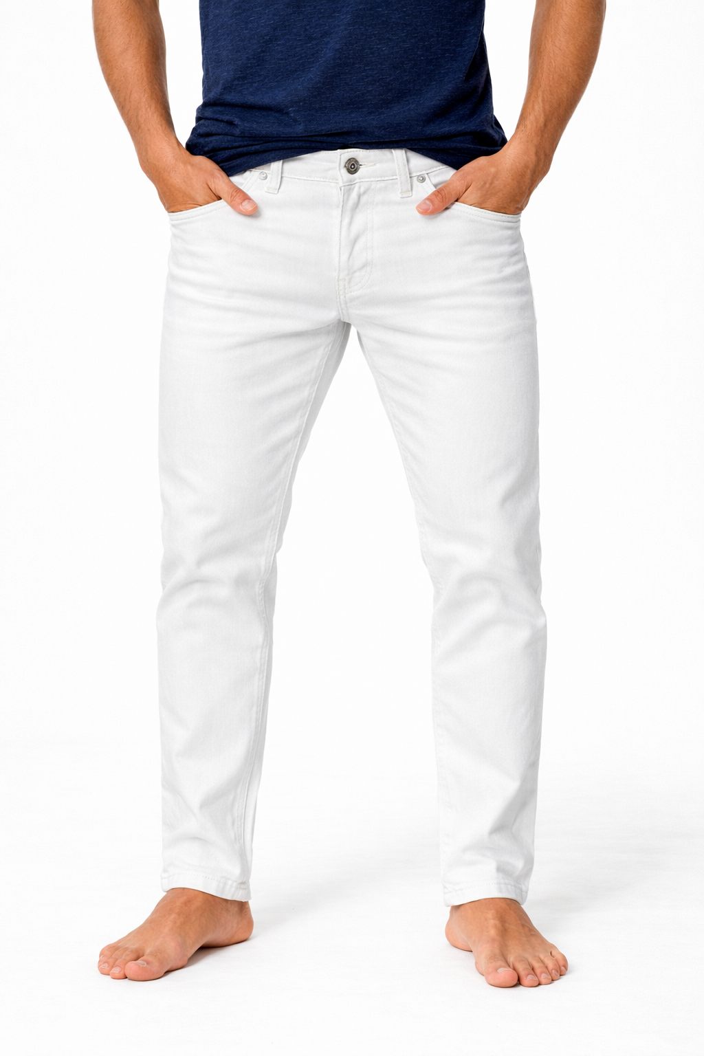 Ireneo - Jeans Slim Stamford Bridge Bianco Uomo