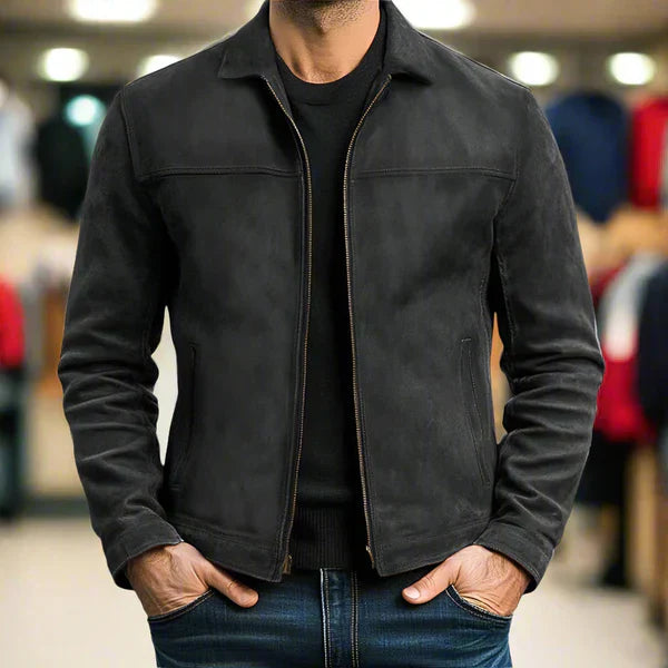 Remo - Giacca Uomo Con Cerniera Stile Moderno