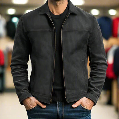 Remo - Giacca Uomo Con Cerniera Stile Moderno