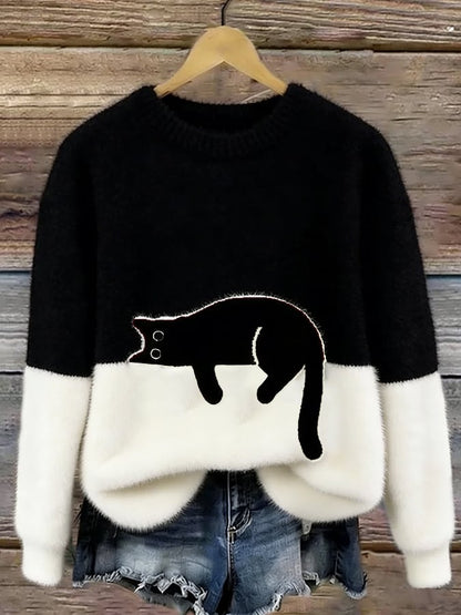 Tarcisio - Felpa Donna Con Stampa Gatto