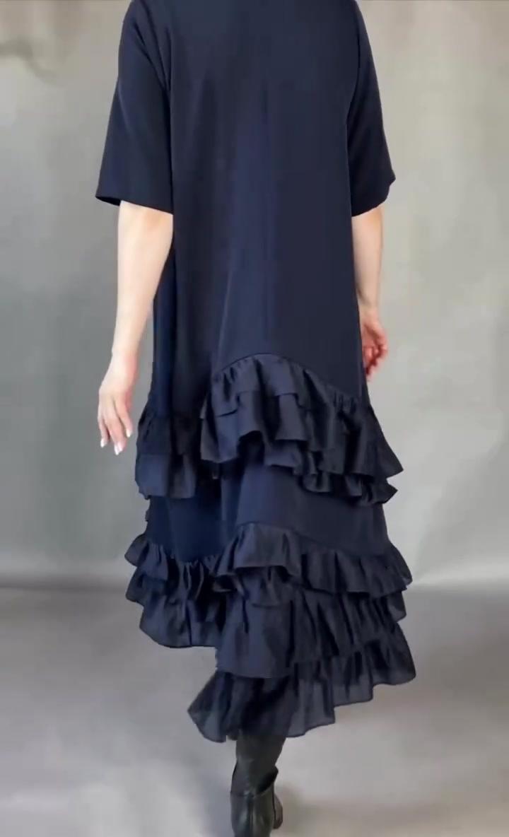 Monica – Abito Maxi A Balze Dal Design Leggero E Romantico