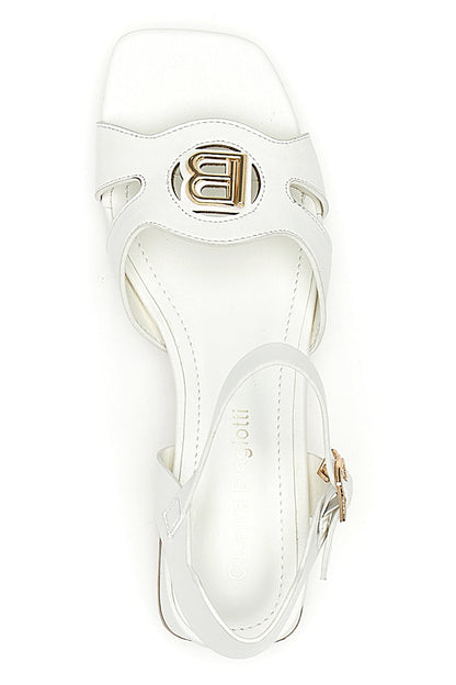 Flavia - Sandali Bianchi Cinturino Caviglia Laura Biagiotti Donna