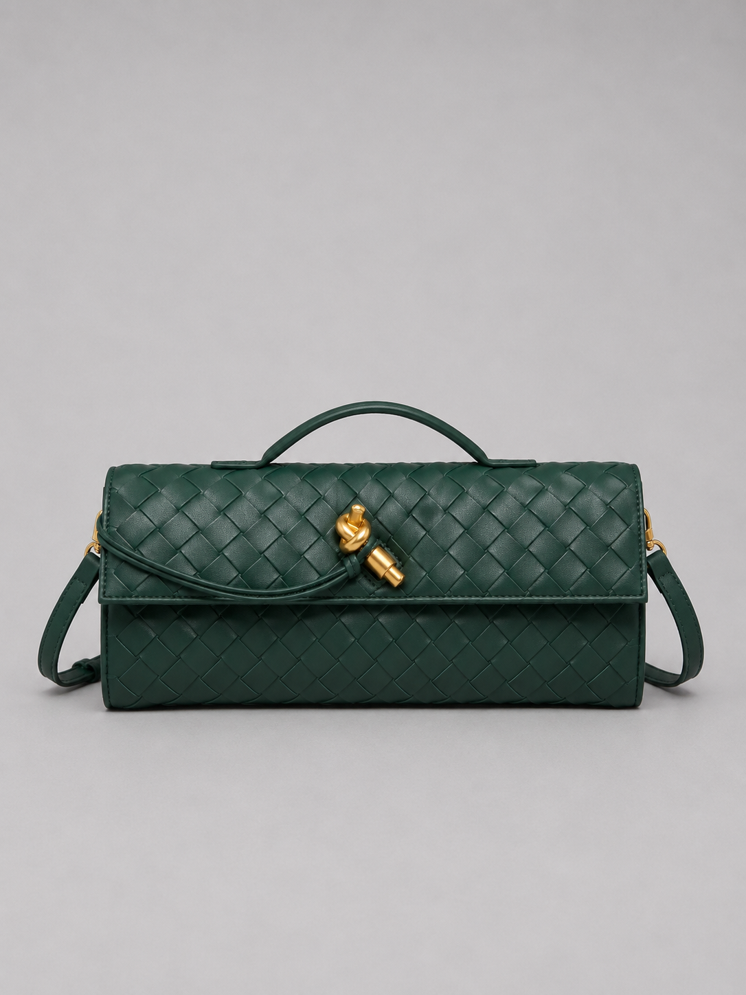 Anita - Clutch Donna Elegante Effetto Pelle Intrecciata