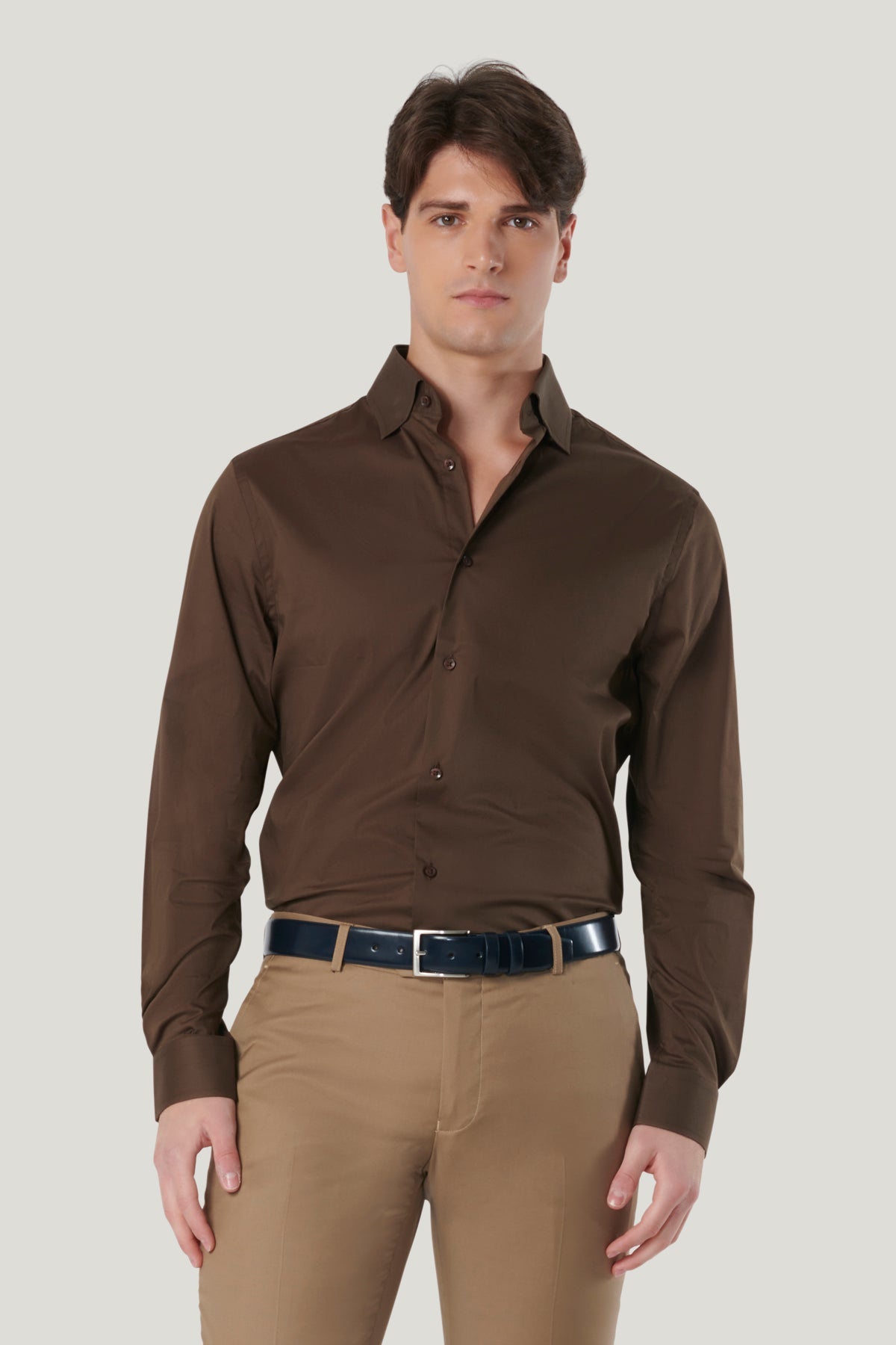 Kostas - Camicia Uomo Tinta Unita Elegante Moderna