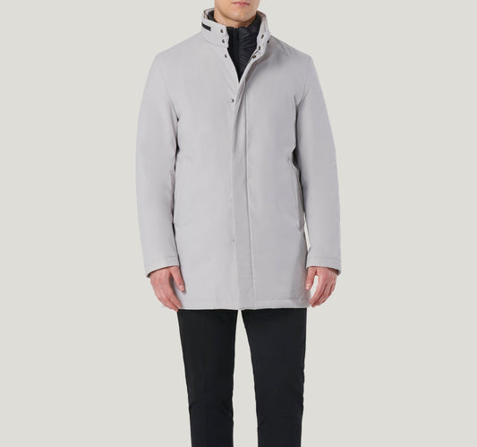 Karl - Giaccone Uomo Grigio Chiaro con Inserto