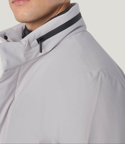 Karl - Giaccone Uomo Grigio Chiaro con Inserto