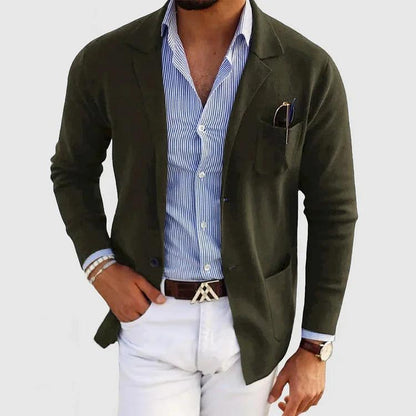 Dino - Blazer Cardigan Uomo Moderno Con Tasche