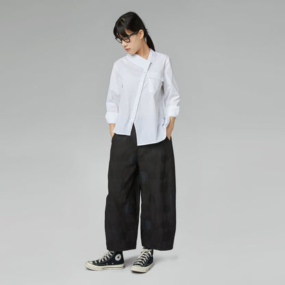 Quirita - Camicia Donna Mezzo Colletto Bianca Moderna Elegante
