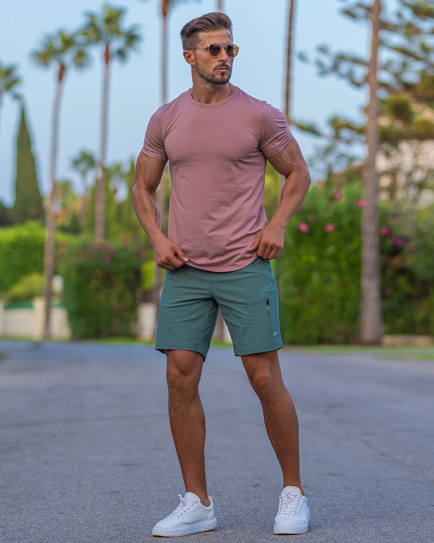 Rinaldo - Shorts Chino Performance Uomo Elite Moderni Versatili