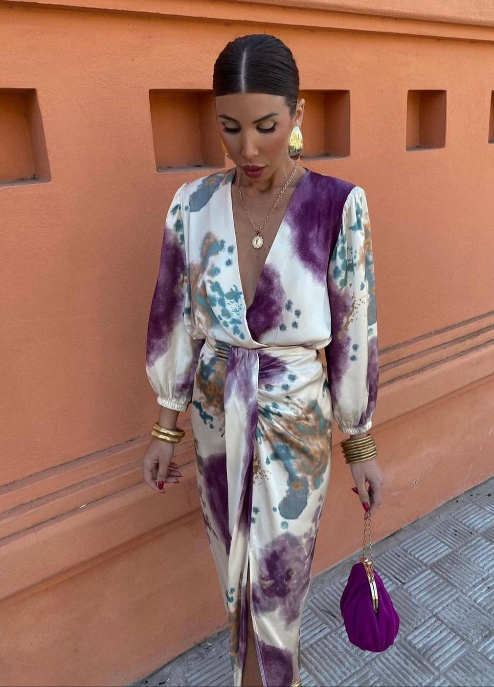 Edvige – Abito Elegante Con Scollo A V E Taglio Aderente