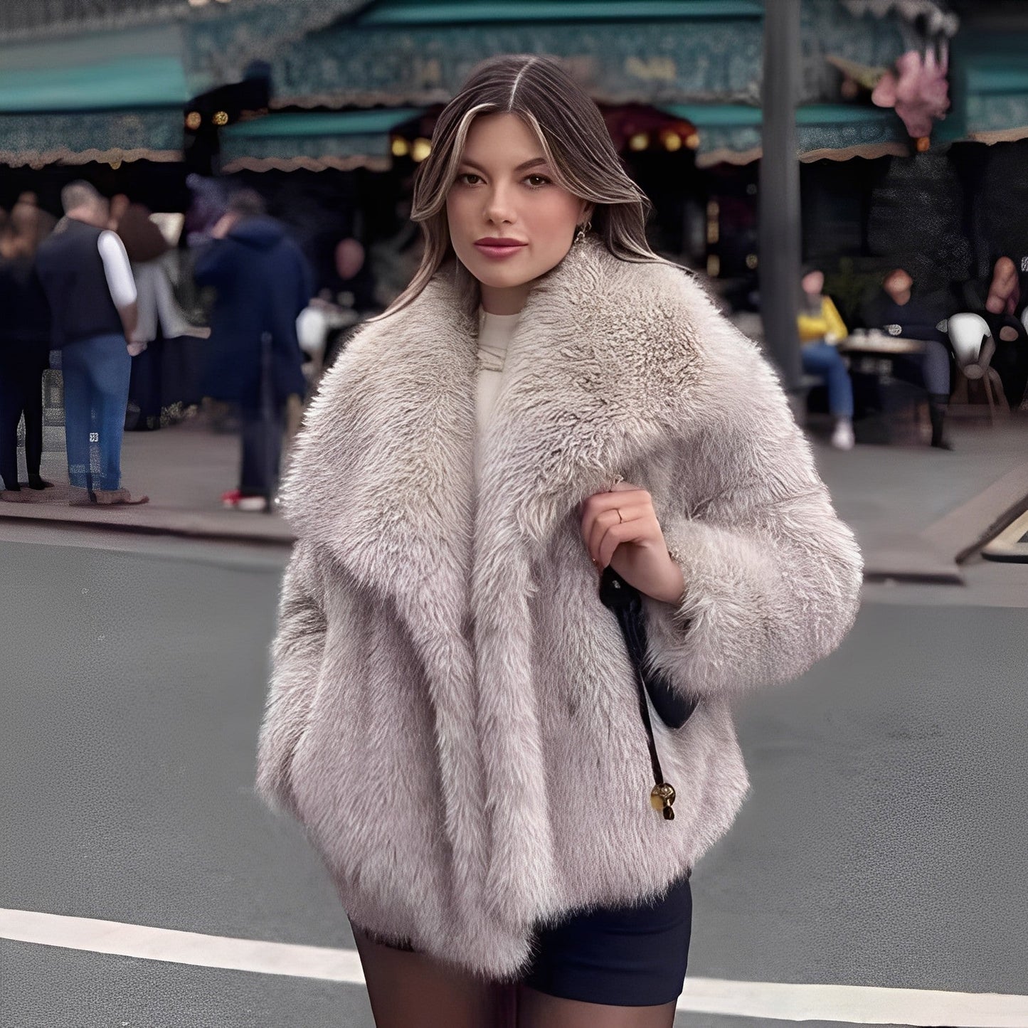 Francesca - Pelliccia sintetica chic per donna
