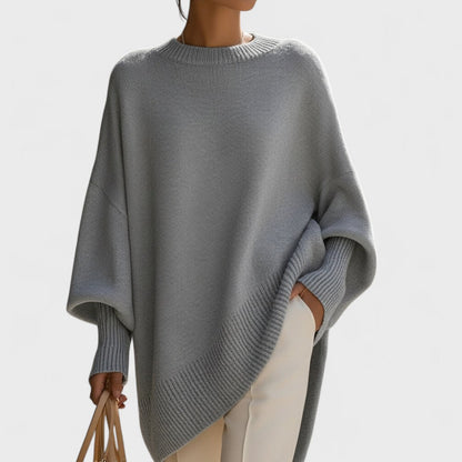 Gemma – Poncho Oversize Dallo Stile Essenziale