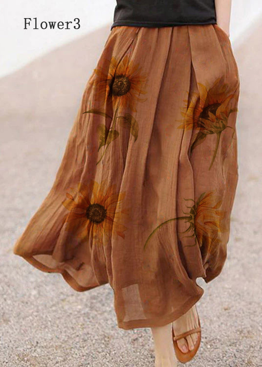 Giorgia - Gonna Estiva Pois Retro Con Tasche
