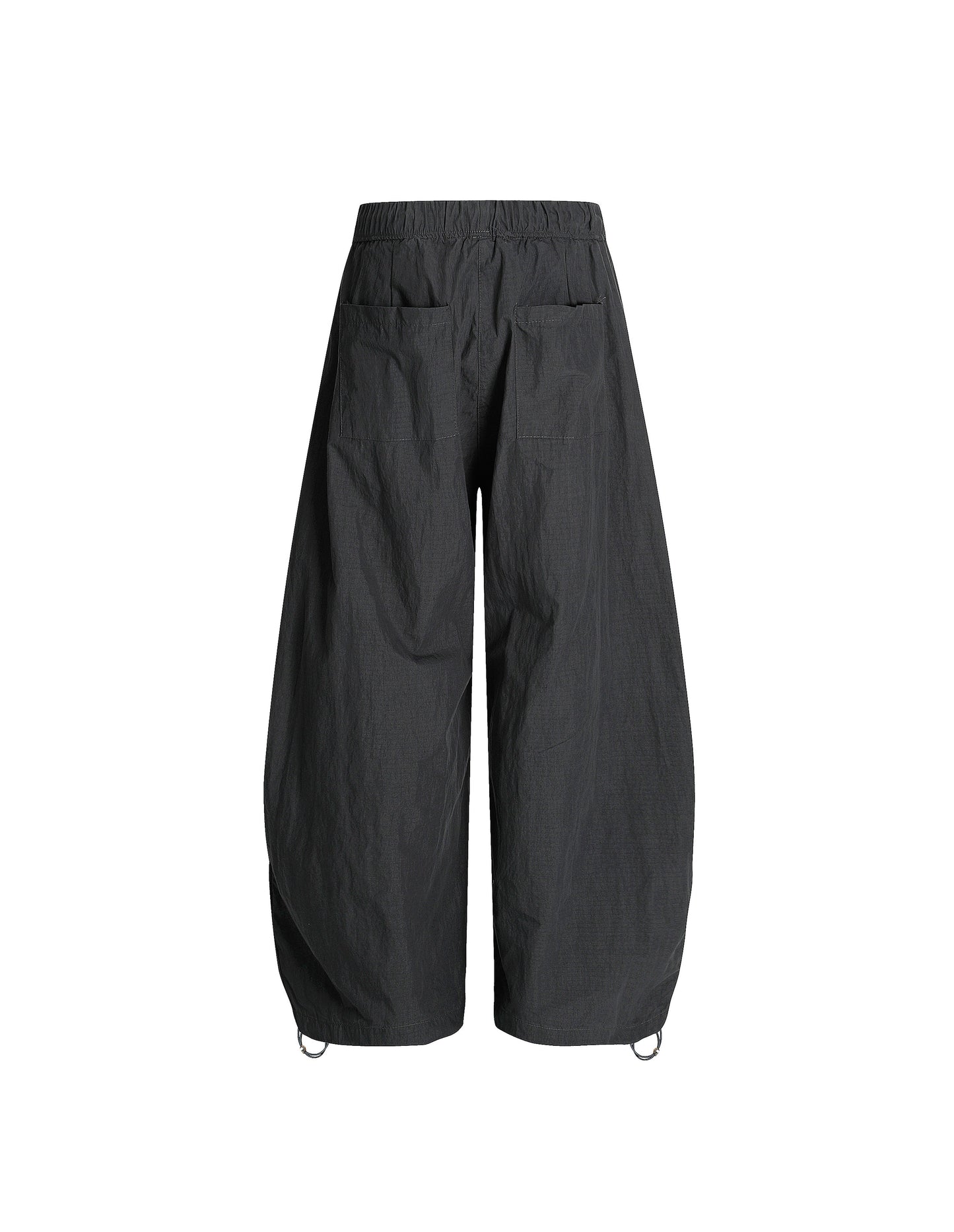 Pietrina - Pantaloni Wide Leg Barrel Plissé Vita Coulisse