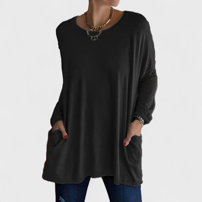 Barbara – Top A Maniche Lunghe Dalla Vestibilità Rilassata