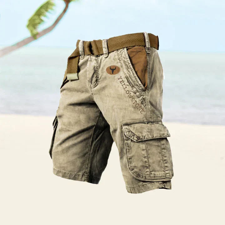 Junius - Shorts Cargo Comodi Uomo Contemporanei