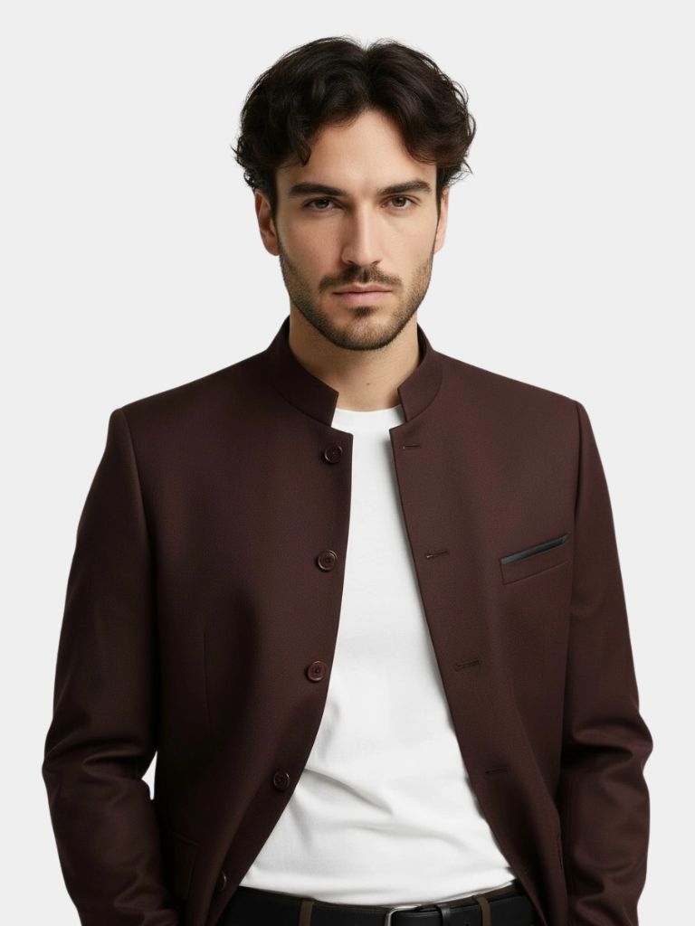 Teresio - Giacca Elegante Con Collo Da Uomo
