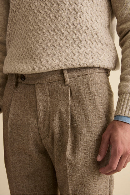 Raimondo - Pantalone Straight Elegante con Risvolto Uomo