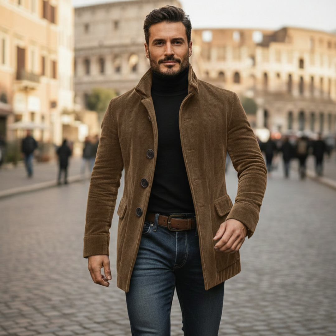 Remigio - Giacca Uomo Elegante Stile Retrò Moderno