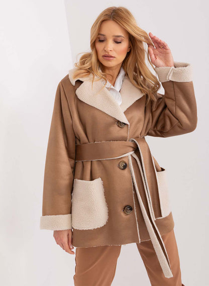 Jasmine - Giacca Oversize in Montone con Tasche