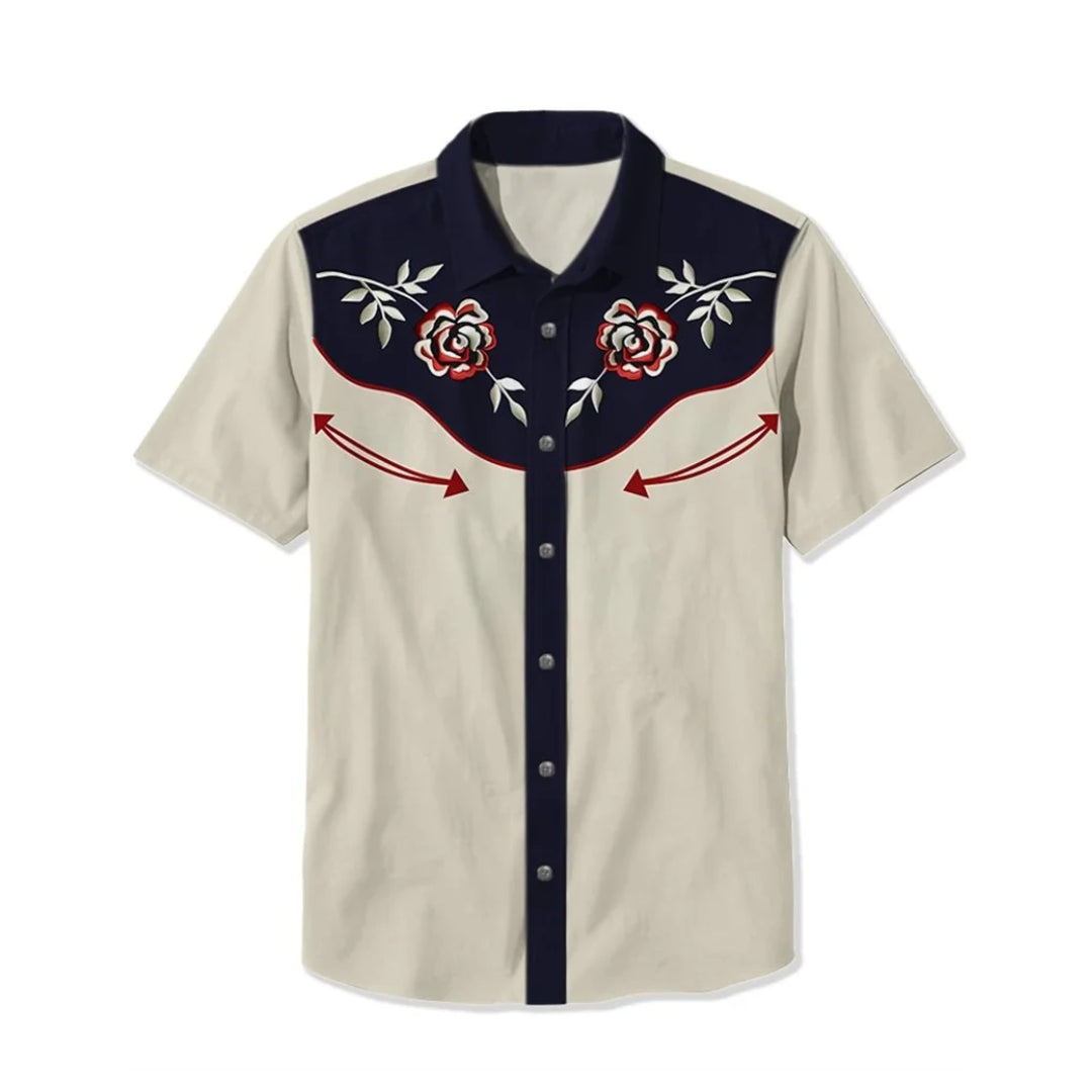 Ignazio - Camicia Uomo Western Elegante Moderna