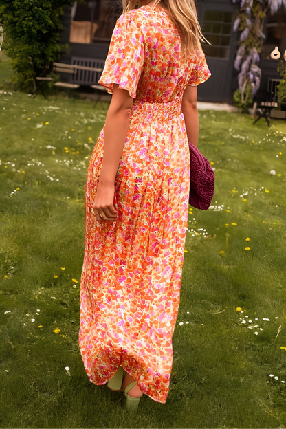 Ofelia – Abito Maxi Elegante Con Scollo A V E Vestibilità Femminile