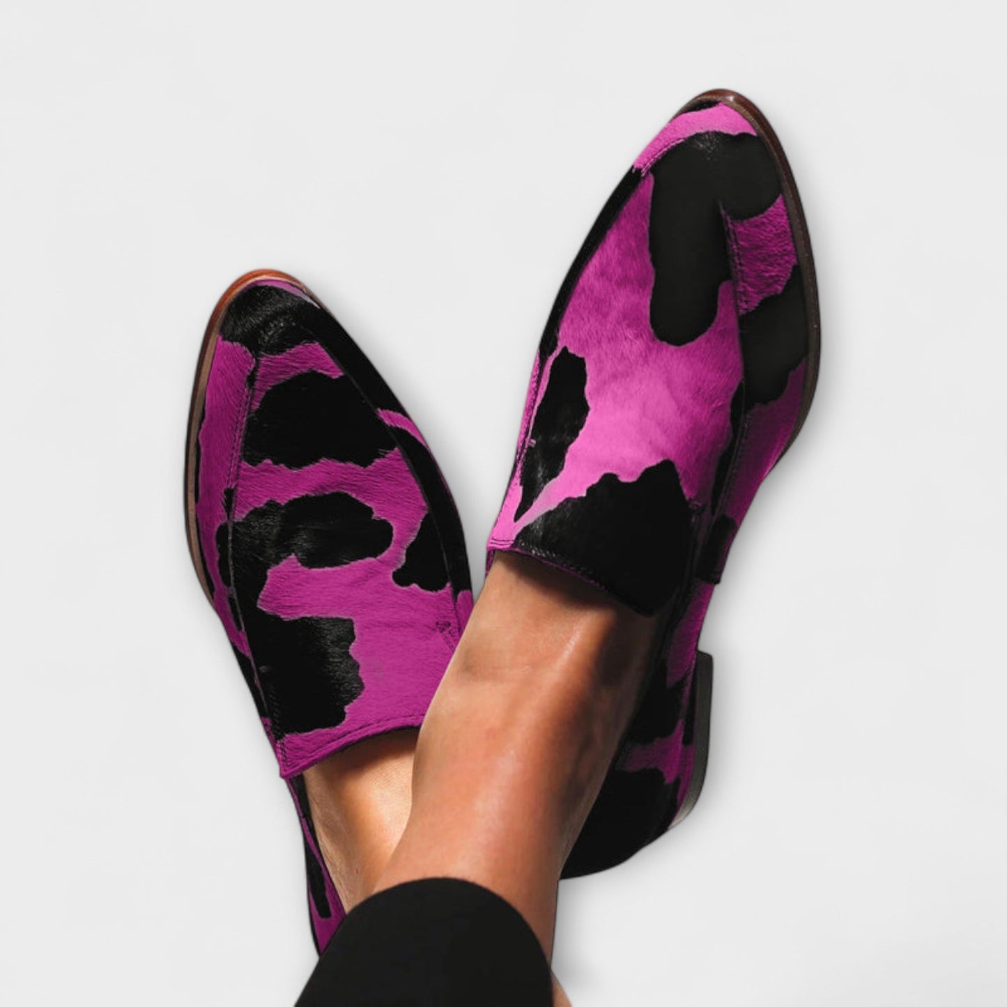 Tistina - Scarpe Donna Moda Stampa Mucca Trendy