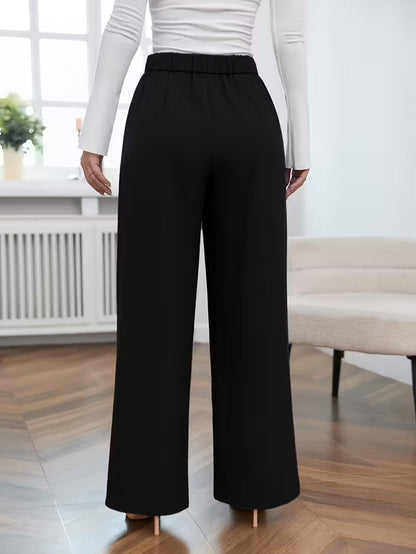 Kamilla – Pantaloni Eleganti A Gamba Larga Per Un Look Sofisticato