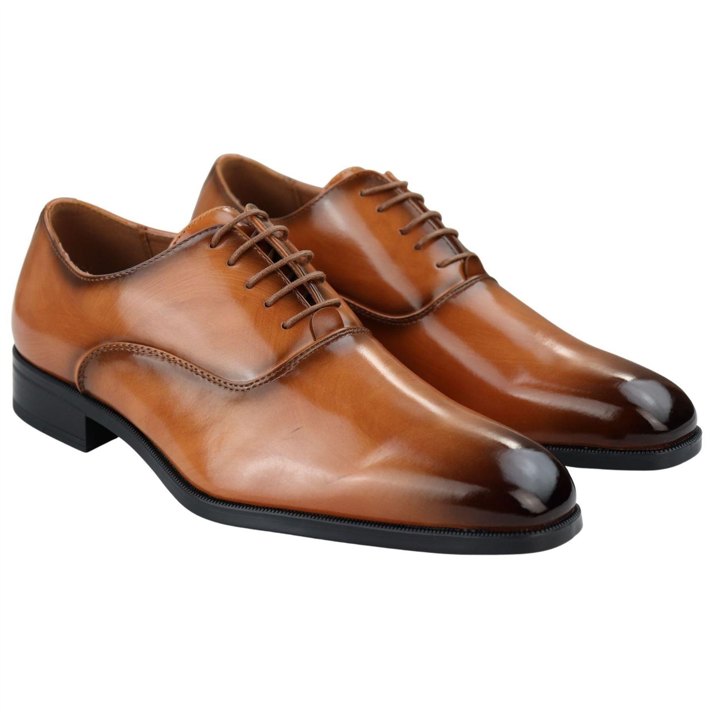 Giulio – Oxford Uomo Vernice Lucida con Lacci Punta Tonda Formale