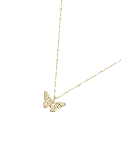 Livia – Collana Corta Farfalla Smalto Blu