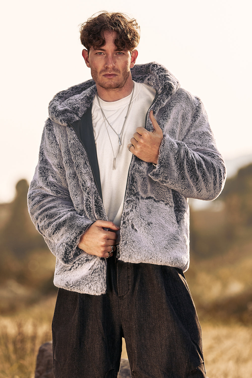 Dario – Cappotto Invernale Uomo Midi Con Cappuccio